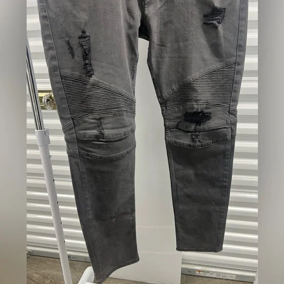 Hudson gray “The Blinder Biker” jeans size 38